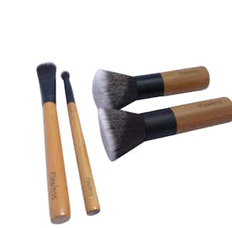 Ethically Made Makeup Brush Set | Natural Collection from Flawless in vegan friendly makeup brushes, natural vegan makeup brands