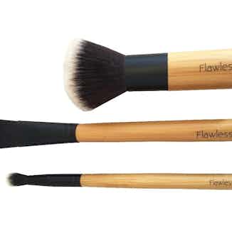 Ethically Made Makeup Brush Set | Elegance Collection from Flawless in vegan friendly makeup brushes, natural vegan makeup brands