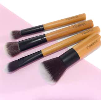 Ethically Made Make-Up Brush | Essential Collection from Flawless in vegan friendly makeup brushes, natural vegan makeup brands