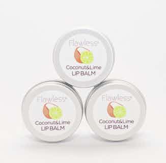 Natural Handcrafted Lip Balm | Coconut and Lime | 15g from Flawless in natural organic lip balms & scrubs, vegan friendly skincare
