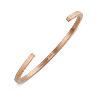 Isle Collection | Recycled Metal Rose Gold Bangle from Votch in ethically made bangles, sustainably sourced jewellery