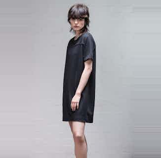 Organic Cotton Women's T-Shirt Dress | Black from Rozenbroek in ethical skirts & dresses, Women's Sustainable Clothing