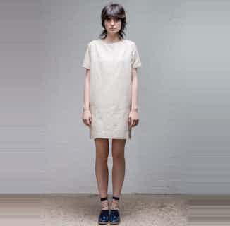 Organic Denim Dress | Old White from Rozenbroek in ethical dresses for women, ethical skirts & dresses