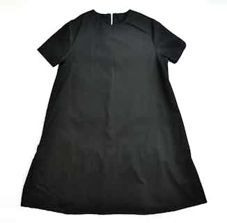 Organic Cotton Sculpted Dress | Black from Rozenbroek in ethical dresses for women, ethical skirts & dresses