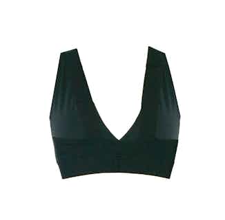 Organic Bamboo Cross- Over Bra | Black from Rozenbroek in sustainable bras, eco friendly undies for women