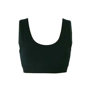 Organic Bamboo Sports Bra | Black from Rozenbroek in sustainable bras, eco friendly undies for women