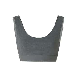 Organic Bamboo Sports Bra | Grey from Rozenbroek in sustainable bras, eco friendly undies for women