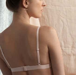 Savannah | Organic Cotton & Recycled Lace Detail Bra | Pink from Olly in sustainable bras, eco friendly undies for women
