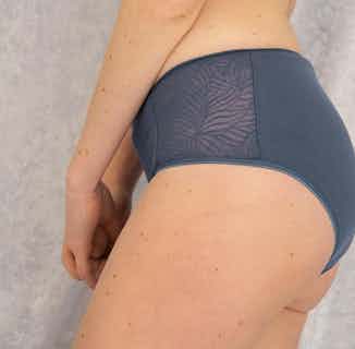 Savannah | Organic Cotton Shorty | Blue from Olly in eco friendly undies for women, Women's Sustainable Clothing