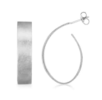 Pip Collection | Apple Pip Drop Hoop Earrings | Silver from Little by Little in eco-friendly earrings, sustainably sourced jewellery