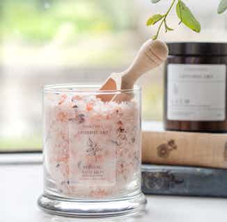 Relaxing Natural Bath Salts | Essentials Oils | Rose & Lavender & Sweet Orange from Nikki Hill Apothecary