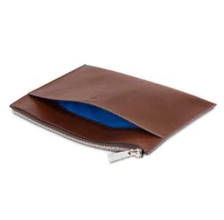 Recycled PET Travel Pouch & E-Reader Case | Oakbark Brown from Watson & Wolfe