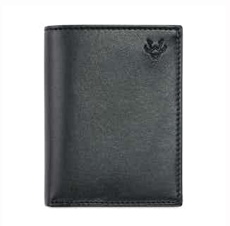 Recycled PET Card Wallet with Notes Pocket | Black from Watson & Wolfe