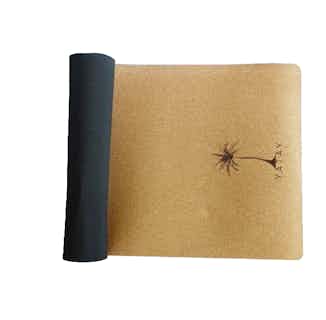 Yoga Mat | Organic Cork & Recycled Rubber | Black Dark Matter from Yatay Yoga in sustainable sports equipment, Sustainable Homeware & Leisure