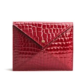 About Last Night | Vegan Leather Women's Clutch | Red from GUNAS New York in sustainable designer bags, Women's Sustainable Clothing