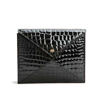 About Last Night | Vegan Leather Women's Clutch | Black from GUNAS New York in sustainable designer bags, Women's Sustainable Clothing