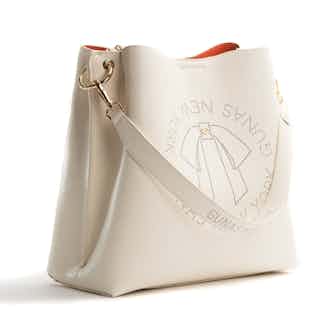 Tabitha | Vegan Leather Women's Bucket Bag | White from GUNAS New York