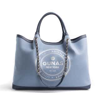 Ruth | Vegan Suede Leather Women's Large Bag | Blue from GUNAS New York