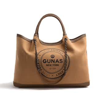 Ruth | Vegan Suede Leather Women's Large Bag | Tan from GUNAS New York