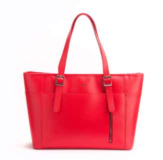 Miley | Vegan Leather Women's Laptop Bag | Red from GUNAS New York in sustainable canvas tote bags, sustainable designer bags