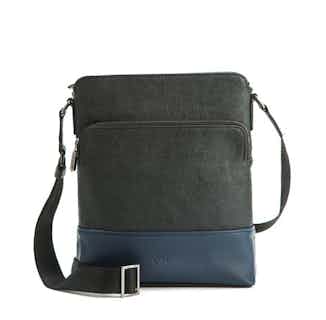 Tom | Vegan Leather Men's Sling Bag | Blue from GUNAS New York in Crossbody Bags, ethically sourced bags