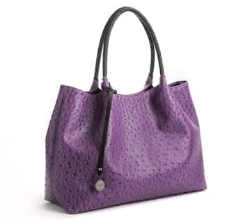 Naomi | Vegan Leather Women's Textured Tote Bag | Purple from GUNAS New York in sustainable canvas tote bags, sustainable designer bags