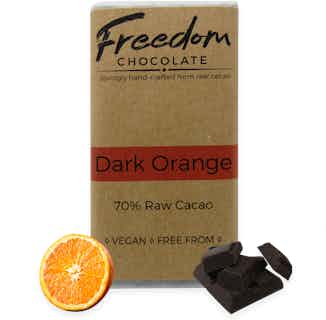 Dark Orange | Organic Vegan Chocolate | 90G from Freedom Chocolate in ethical chocolate bars, ethically sourced chocolate