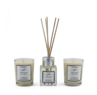 Vibrance | Natural Plant Essential Oil Candle & Reed Diffuser Gift Set | Citrus from Yummy Home in organic home fragrance, eco-friendly homeware