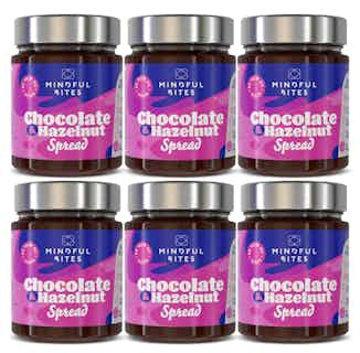 Vegan Chocolate & Hazelnut Spread | 6 Jars x 300g from Mindful Bites in ethically sourced chocolate, Sustainable Food & Drink