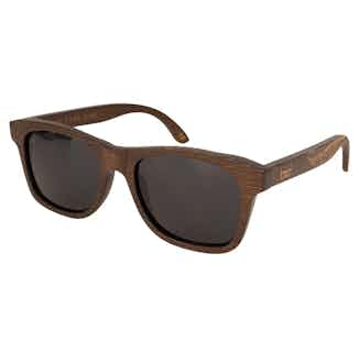 Jay | Sustainable Bamboo Sunglasses | Coffee & Black Lenses from Bird Sunglasses in eco-friendly polarized sunglasses for women, sustainable vegan accessories for women