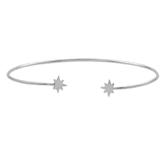 Seema | Sustainably Sourced Star Bangle Bracelet | Silver from So Just Shop in ethically made bangles, sustainably sourced jewellery