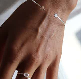 Seema | Sustainably Sourced Star Bangle Bracelet | Silver from So Just Shop in ethically made bangles, sustainably sourced jewellery