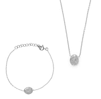 Jaya | Sustainably Sourced Pendant Matching Bracelet & Necklace Set | Silver from So Just Shop in sustainable bracelets, sustainably sourced jewellery