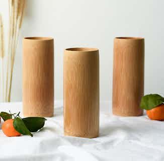 Natural Organic Bamboo Drinking Cup | Single from Clean U Skincare in eco-friendly kitchenware, sustainable kitchen items