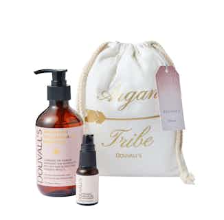 Tribe Gift Set | Organic Argan Haircare Trio | 275ml & 15ml from Douvalls in cruelty-free haircare, Sustainable Beauty & Health
