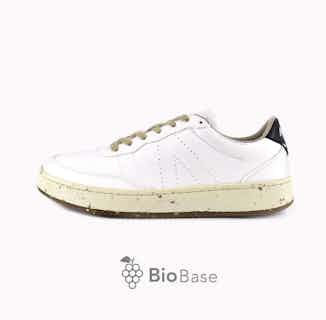Evergreen | Grape Based Vegan Leather and Organic Cotton Trainers | White from ACBC