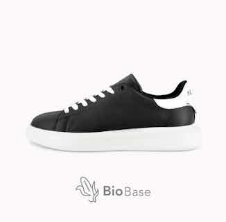 BioMilan | Corn Based Vegan Leather Trainers | Black from ACBC in ethical men's trainers, sustainable footwear for men