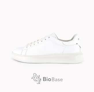 BioMilan | Corn Based Vegan Leather Trainers | White from ACBC in ethical men's trainers, sustainable footwear for men