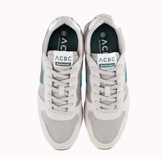 RecycleOne | Recycled Plastic Vegan Trainers | Grey & Green from ACBC