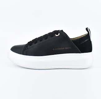 Alexander Smith Wembley | Recycled Polyester Vegan Trainers | Black from ACBC in sustainable women's trainers, sustainable ethical shoes for women