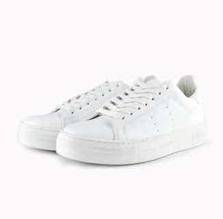 Alice+Olivia Thea | Corn Based Vegan Leather Trainers | White from ACBC in sustainable ethical shoes for women, Women's Sustainable Clothing