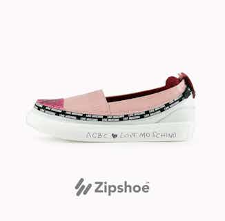LoveMoschino | Vegan Leather Espadrilles  | Pink from ACBC in sustainable women's trainers, sustainable ethical shoes for women