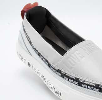 LoveMoschino | Vegan Leather Espadrilles  | Silver from ACBC
