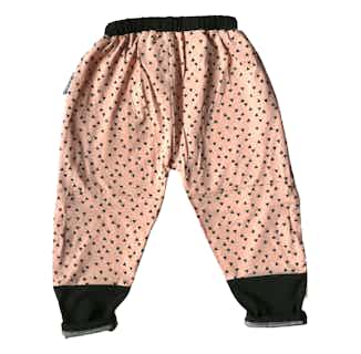 Creator | GOTS Certified Organic Cotton Kid's Playpants | Pink & Blue Deco from Nudnik in organic bottoms for babies, sustainable baby & toddler clothing