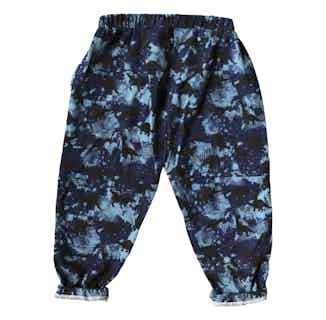 Creator | GOTS Certified Organic Cotton Kid's Playpants | Blue Stegosaurs from Nudnik in Sustainable Children's Clothing