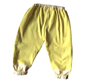 Creator | GOTS Certified Organic Cotton Kid's Playpants | Mellow Yellow from Nudnik in sustainable boys clothing, Sustainable Children's Clothing