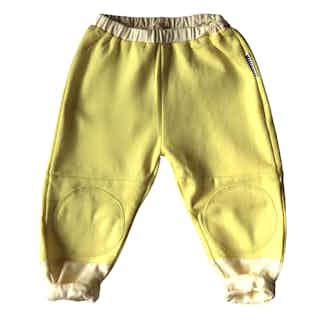 Creator | GOTS Certified Organic Cotton Kid's Playpants | Mellow Yellow from Nudnik in sustainable boys clothing, Sustainable Children's Clothing