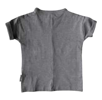 Disruptor | GOTS Certified Organic Cotton Kid's Tee | Grey Cloudy Day from Nudnik