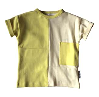 Disruptor | GOTS Certified Organic Cotton Kid's Tee | Mellow Yellow from Nudnik in organic baby tops, sustainable baby & toddler clothing
