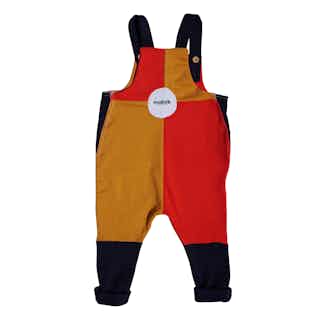 Game Changer | Organic Cotton Fleece Kids Jumper | Red & Orange Crackerjack from Nudnik in sustainable boys dungarees, sustainable boys clothing